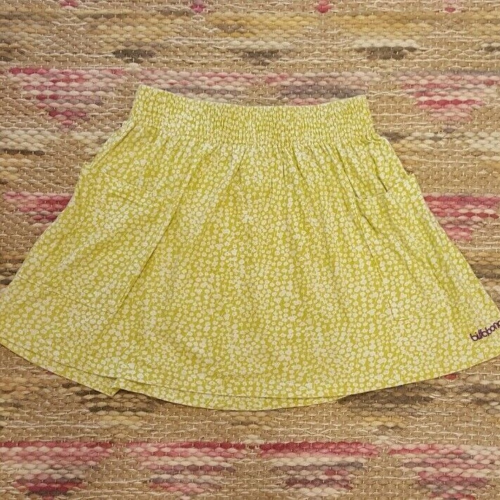 Billabong green floral print mini skirt